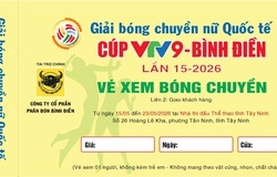 Công bố mức giá vé chính thức cúp VTV9 - Bình Điền 2026