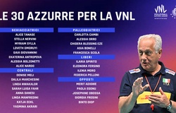 Ý công bố danh sách 30 VĐV tham dự Volleyball Nations League 2026