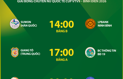 Lịch thi đấu cúp bóng chuyền nữ quốc tế VTV9 Bình Điền 2026 hôm nay 16/5