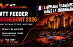 Lịch thi đấu bóng bàn hôm nay 23/5: Rực lửa ETTU Champions League, kịch tính vòng chính thức WTT Feeder Hennebont