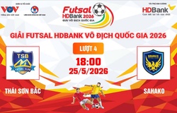 Link xem trực tiếp futsal HDBank VĐQG 2026: Thái Sơn Bắc vs Sahako