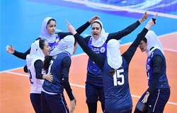 Tuyển bóng chuyền nữ Iran thăng tiến mạnh trên BXH FIVB trước cuộc đụng độ Việt Nam tại AVC Cup