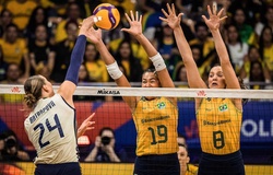 Đội tuyển bóng chuyền số 1 thế giới Ý bị Brazil cắt đứt mạch 39 chiến thắng
