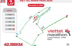 Đường chạy chính thức của Viettel Marathon Luang Prabang Unitel 2024