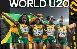 Kỷ lục U20 thế giới chạy 4x100m nữ bị xô đổ bởi các “thần đồng” Jamaica