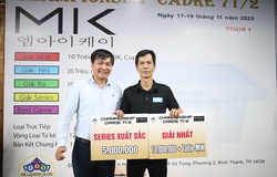 Giải billiards MIK Championship Cadre 71/2: Minh Quân lập cú đúp danh hiệu với 1 lượt cơ ghi 150 điểm