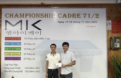 Giải billiards MIK Championship Cadre 71/2: Lê Nguyên Phương so kè Xavier Gretillat với series 120 điểm