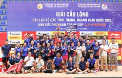 Quảng Ngãi, Lâm Đồng và Đồng Tháp dẫn đầu giải cầu lông CLB toàn quốc 2025 khu vực phía Nam