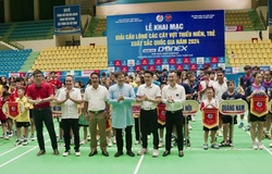 Khai mạc Giải cầu lông các cây vợt thiếu niên, trẻ xuất sắc quốc gia năm 2024 - Tranh giải Donex