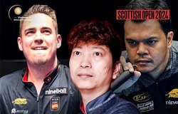 Dương Quốc Hoàng loại 2 "siêu cọp", trở thành cơ thủ Việt duy nhất dự vòng 16 giải billiards Scottish Open 2024