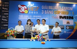 Khai mạc Tour 1 Giải Billiard Carom 3 băng Cúp HBSF 2023: Nhà tài trợ kim cương Min Table đồng hành 3 năm