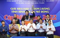 Giải carom 3 băng tỉnh Bình Thuận mở rộng: Hạ Trần Quyết Chiến, Nguyễn Quốc Nguyện vô địch