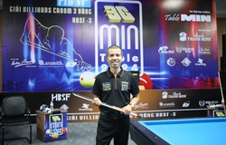 Billiards Carom 3 băng HBSF Tour 3 năm 2024 Cúp MIN Table: Trần Quyết Chiến dẫn đầu giải series xuất sắc