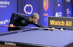 Trần Quyết Chiến thắng Peter Ceulemans để vào chung kết giải billiard carom 3 băng World Cup tại Veghel