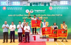 Đà Nẵng vô địch toàn đoàn Cờ Tướng trung cao tuổi Quốc gia 2025