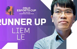 Lê Quang Liêm vượt qua Vua cờ, giành á quân cờ chớp Oslo Esports Cup gần 750 triệu đồng