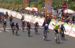 Áo Vàng Petr Rikunov thắng chặng 15 Cuộc đua xe đạp Cúp Truyền hình TPHCM 2024 dù đầy thương tích