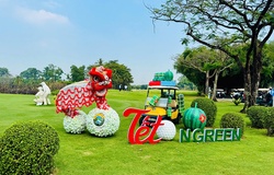 Khai gậy đầu Xuân tại Sân Golf Sông Bé: Hái lộc may mắn, đón Tết "xanh" giữa lòng đô thị