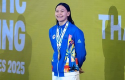 Kayla Sanchez giành huy chương vàng nội dung 100m bơi ngửa nữ và là huy chương SEA Games 33 thứ 5
