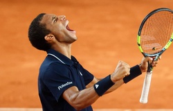 Ngược dòng sau hơn 4 giờ thi đấu, Felix Auger-Aliassime tiến vào vòng 2 quần vợt Roland Garros