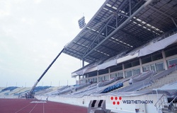 Chùm ảnh: Sân Mỹ Đình gấp rút nâng cấp phục vụ SEA Games 31