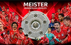 Bayern Munich lập kỷ lục Bundesliga về vô địch liên tiếp