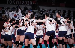 Đại diện bóng chuyền nữ châu Á - Hàn Quốc hiên ngang vào bán kết