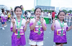 Hơn 1000 mầm non chạy bộ thích thú hoàn thành đường đua Kid Run giải Cà Mau Marathon 2023