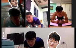 Phong cách tập luyện độc đáo của cầu thủ HAGL mùa dịch COVID-19