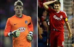 Đội hình Liverpool và Atletico năm 2010 bao gồm cả... De Gea