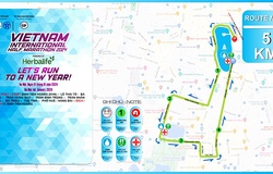 Đường chạy 5km chính thức của Giải Bán Marathon Quốc tế Việt Nam 2024 tài trợ bởi Herbalife