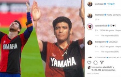 Hình ảnh Messi tôn vinh Maradona lập kỷ lục trên mạng xã hội