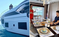 Ronaldo và bạn gái khoe cuộc sống sang chảnh trên du thuyền