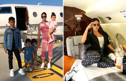 Bạn gái Ronaldo dùng phi cơ riêng đi phát quà Giáng sinh sớm