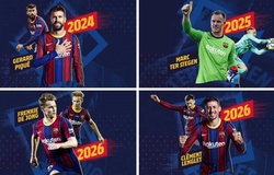 Barca gia hạn hợp đồng với 4 ngôi sao cùng mức lương mới