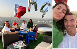 Ronaldo ăn mừng ra mắt sản phẩm thời trang của bạn gái