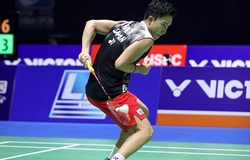 Kết quả cầu lông tứ kết Indonesia Masters 19/11: Số 1 thế giới Momota xử Gemke quá "ác"