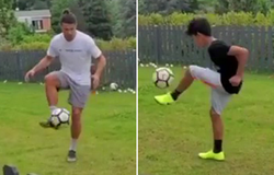 Ronaldo đăng video truyền cảm hứng tập luyện với con trai