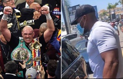 Chạm mặt trên phố, Tyson Fury và Anthony Joshua dặn dò nhau hạ gục đối thủ