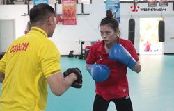 Chùm ảnh NVĐ Boxing Nguyễn Thị Tâm cùng đồng đội chuẩn bị cho Cúp CLB Toàn quốc