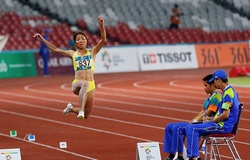 Cú nhảy “độc bước lên vàng” ASIAD 2018 của Nữ hoàng nhảy xa Bùi Thị Thu Thảo