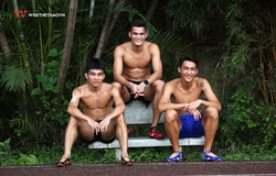 Soái ca điền kinh khoe thân hình “chẳng có gì ngoài múi” khi tập luyện