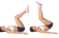 4 động tác nằm tập bụng 6 múi, đánh tan mỡ vòng 2