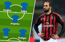 Đội hình xuất phát của Chelsea đá derby với Arsenal sẽ có Higuain?