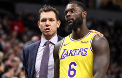 Xung đột xảy ra trong phòng thay đồ Lakers khi các cầu thủ kỳ cựu gây gổ với HLV Luke Walton