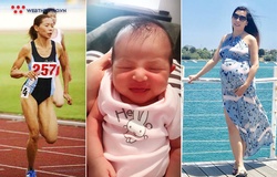 ‘Nữ hoàng điền kinh’ Vũ Thị Hương sinh con trai đầu lòng ở Úc