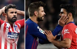 Hé lộ điều Pique đã rỉ tai Diego Costa sau khi phải nhận thẻ đỏ rời sân