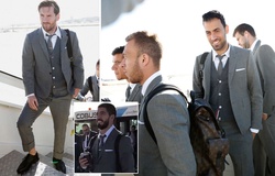 Messi và dàn sao Barca đến Old Trafford chuẩn bị đá với MU trong bộ vest lịch lãm giá ... 126 triệu đồng