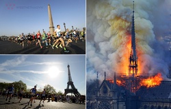Nhà thờ Đức Bà chỉ còn trong ký ức những runner dự Paris Marathon