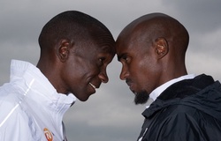 Hai huyền thoại Mo Farah - Eliud Kipchoge hội ngộ chuẩn bị so tài tại London Marathon 2019